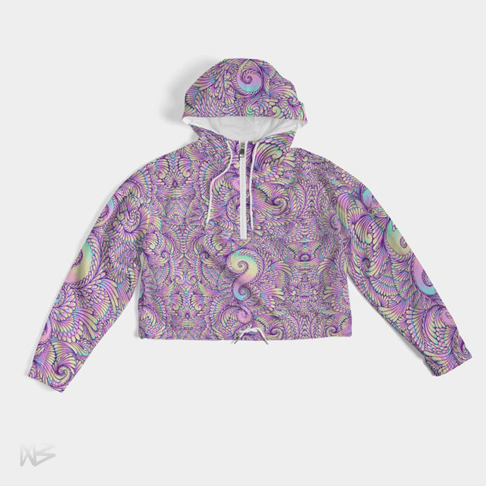 Pastel Prism Cropped Windbreaker - NARBONEZZ