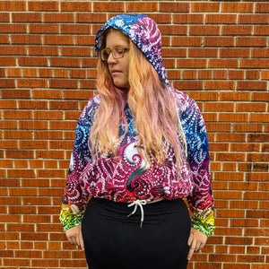Wondering Clown Cropped Windbreaker - NARBONEZZ