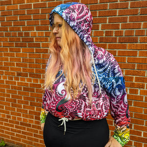 Wondering Clown Cropped Windbreaker - NARBONEZZ