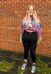 Wondering Clown Cropped Windbreaker - NARBONEZZ