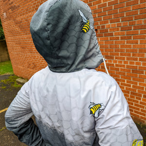 Honeydust Grey Cropped Windbreaker - NARBONEZZ