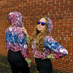 Wondering Clown Cropped Windbreaker - NARBONEZZ