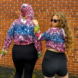 Wondering Clown Cropped Windbreaker - NARBONEZZ