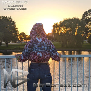 Wondering Clown Cropped Windbreaker - NARBONEZZ